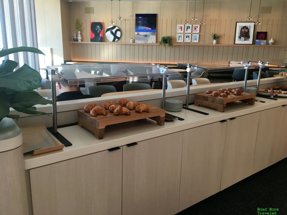 Capital One Lounge DFW Airport - breads and pastries