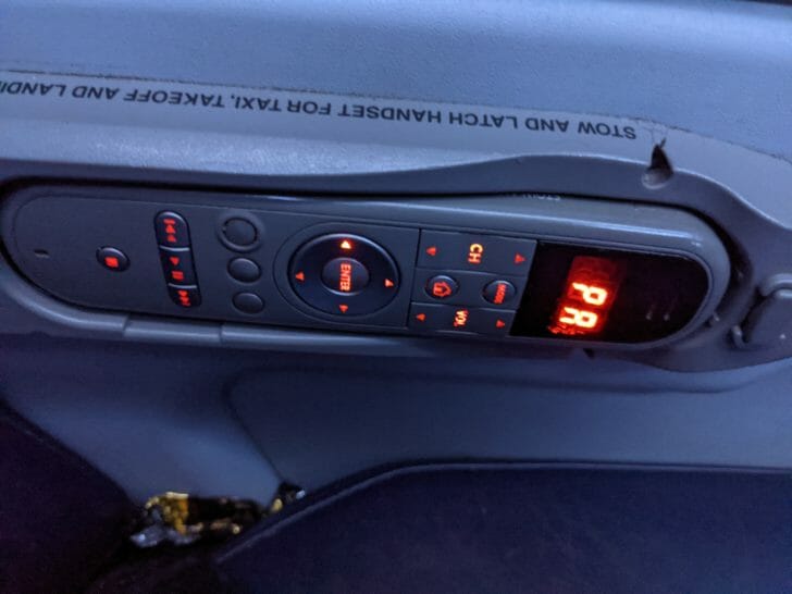 a close up of a car console