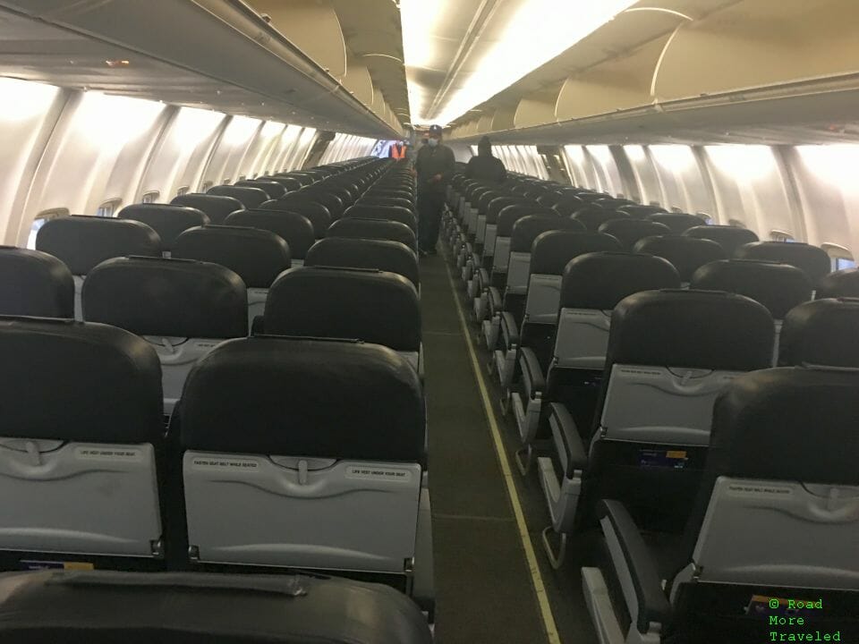 Avelo Airlines Flight Review - interior facing forward