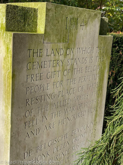 a tombstone with text on it