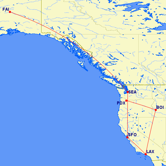 a map of the coast