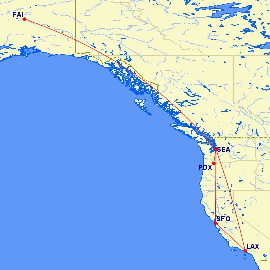 a map of the coast