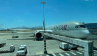 a plane on a runway