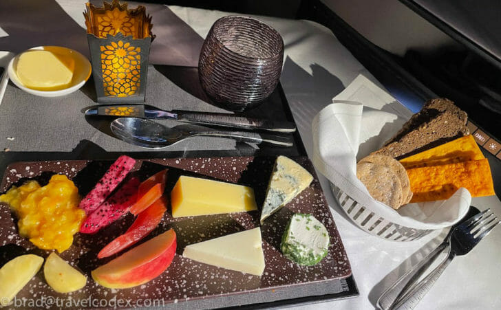 a plate of food on a table