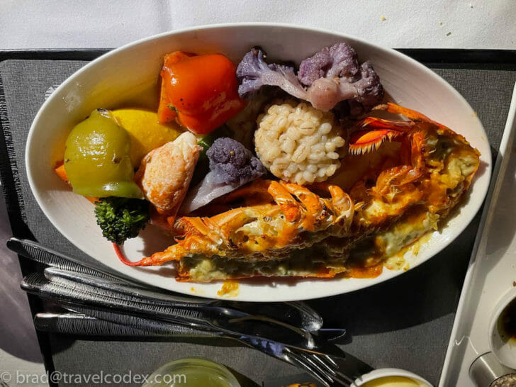 a plate of food on a table