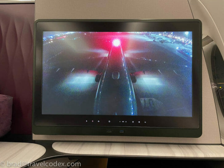 a screen on a table