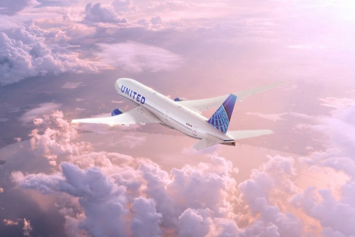 an airplane flying in the sky