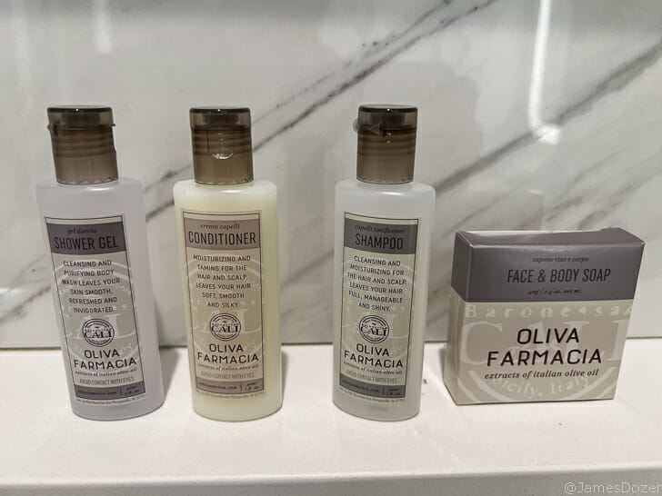a group of bottles of shampoo and conditioner