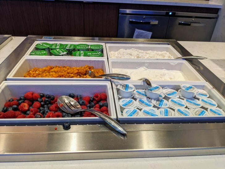 a tray of food in a container