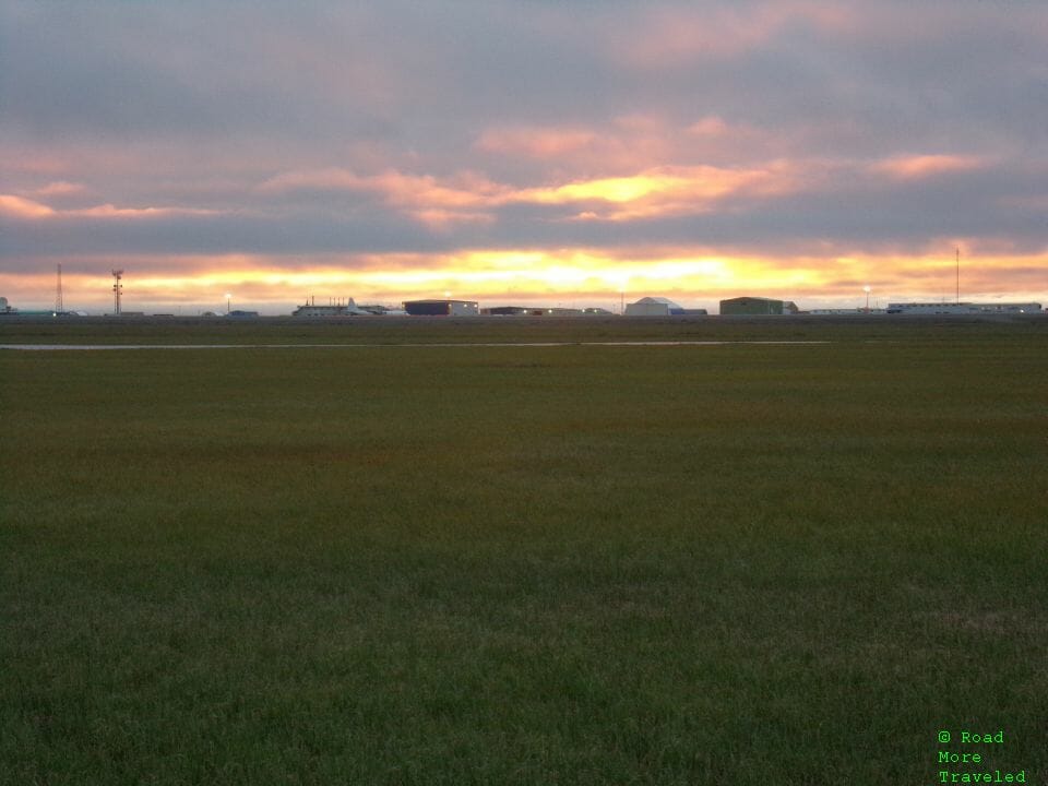 Midnight sunset, Deadhorse, Alaska