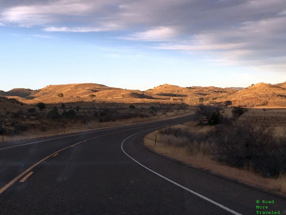 Sunset approaching Alpine, Texas