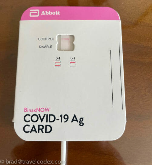 a white and pink card with black text
