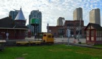 Poutine and a brisk morning walk in Toronto - historic Don Station