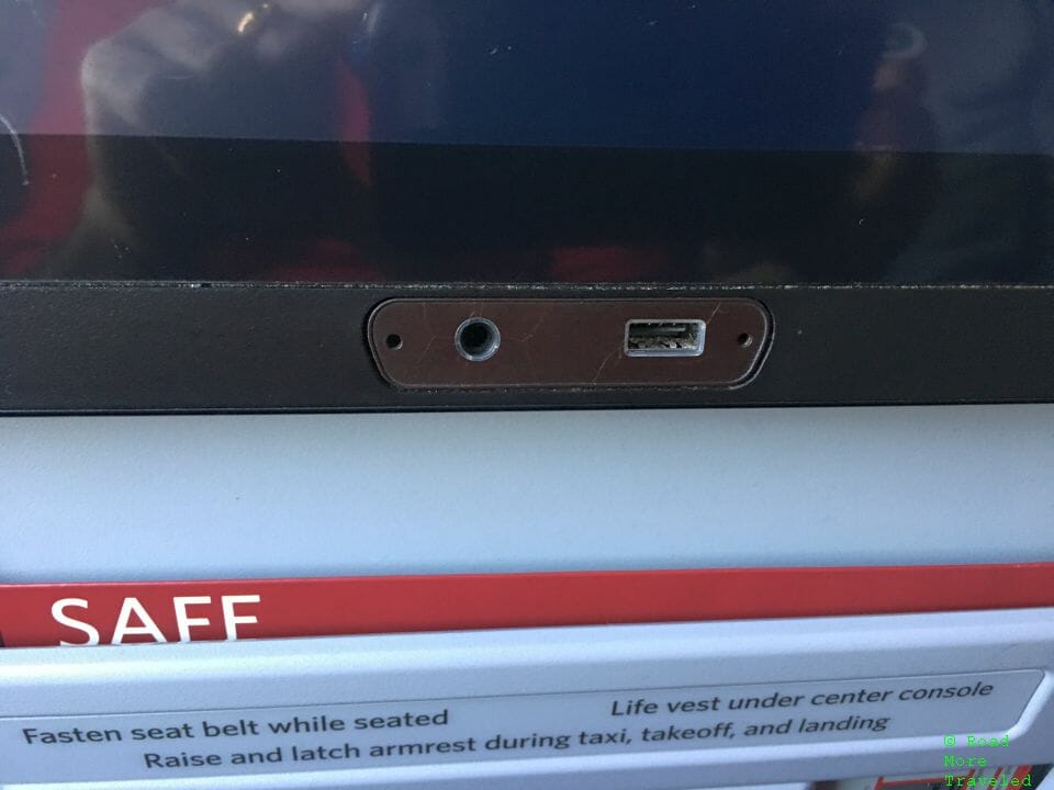 Delta First Class USB port