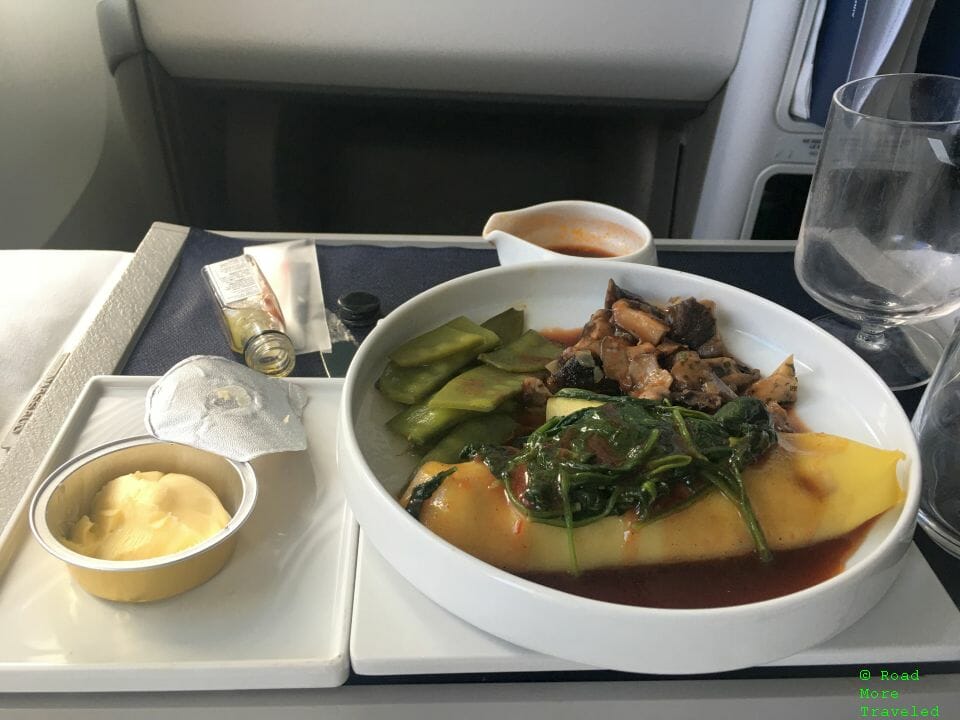 Air France Business Class meal