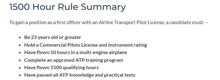 a close-up of a list of pilots
