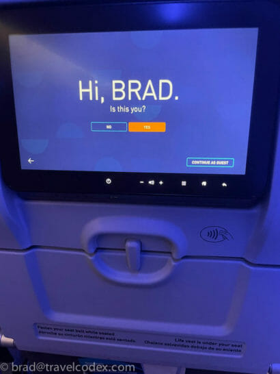 a screen on a plane