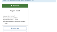 a screenshot of a program membership card