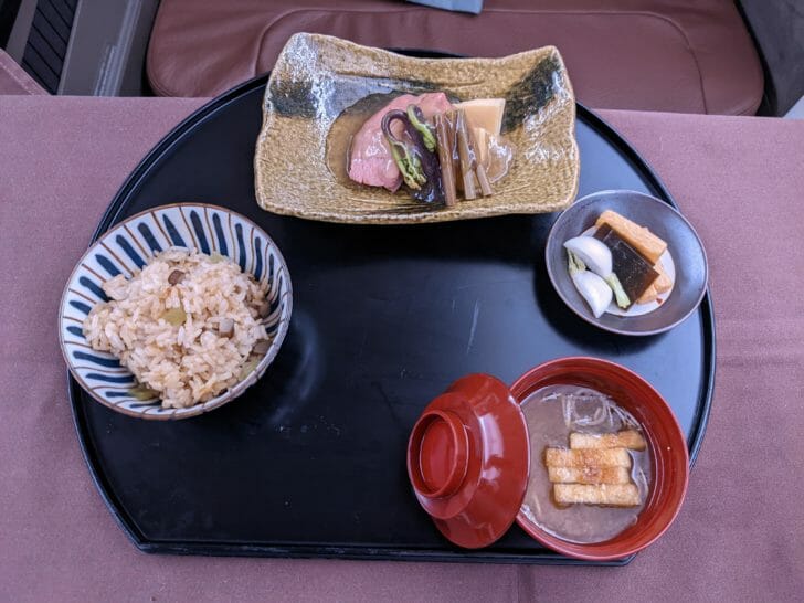 Japan Airlines meal