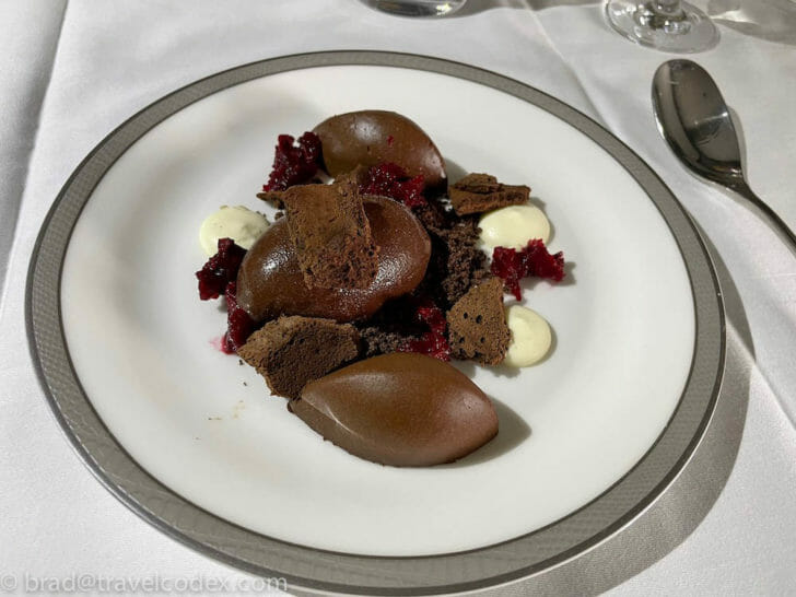 a plate of food on a table