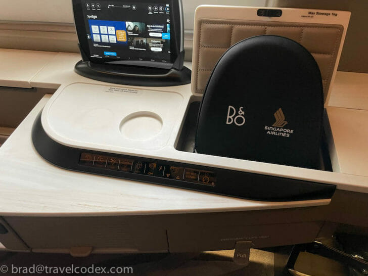a black and white object on a table