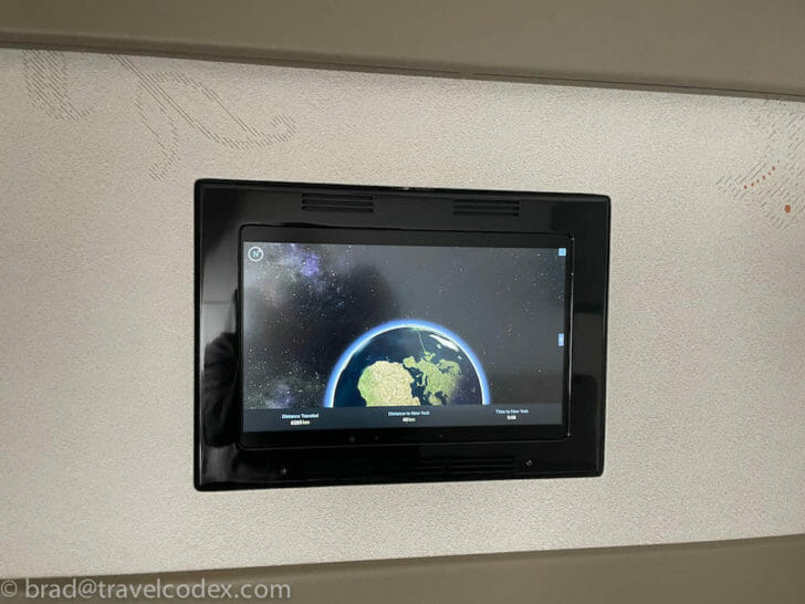 a screen on a wall