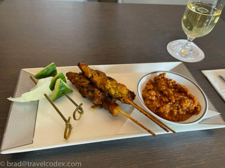 a plate of food on a table