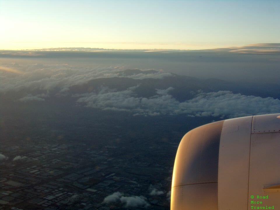 Inland Empire of California at sunset