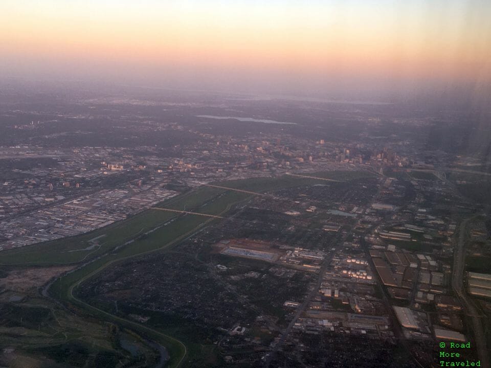 Dallas skyline and Trinity River