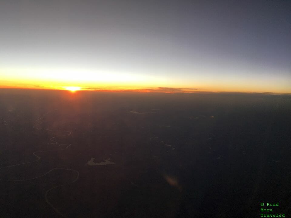 April sunset over Oklahoma