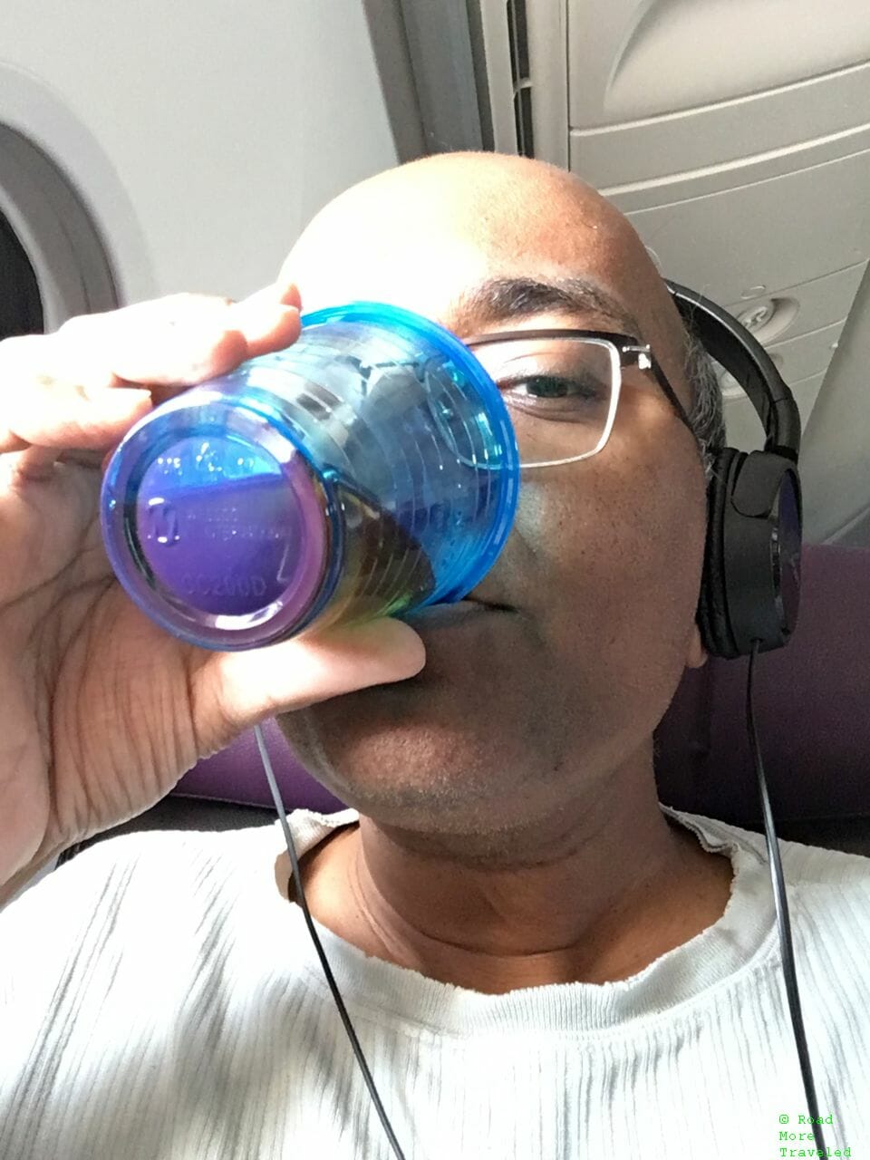 UA Premium Plus beverage selfie