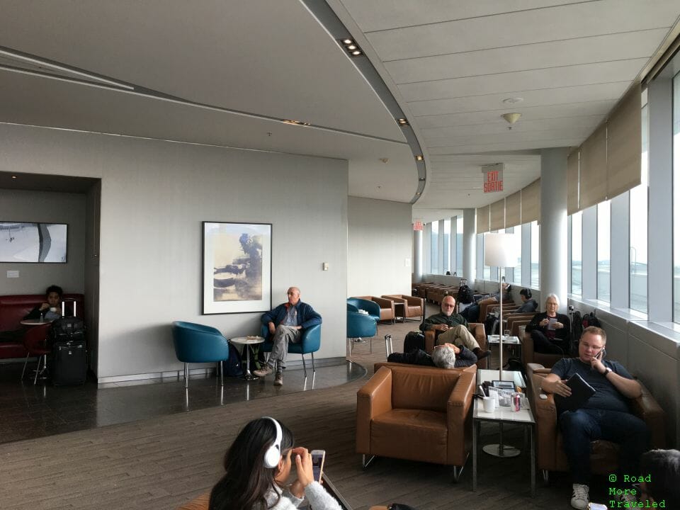 Air Canada Maple Leaf Lounge Transborder - outside seating