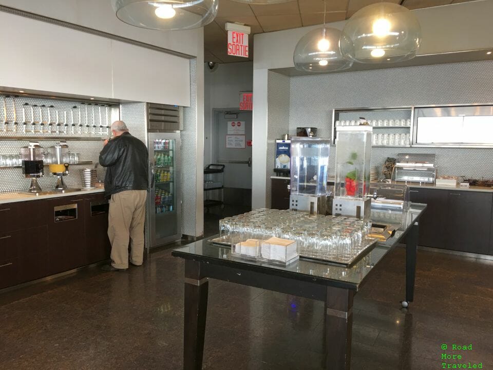 Air Canada Maple Leaf Lounge Toronto Transborder - kitchen area