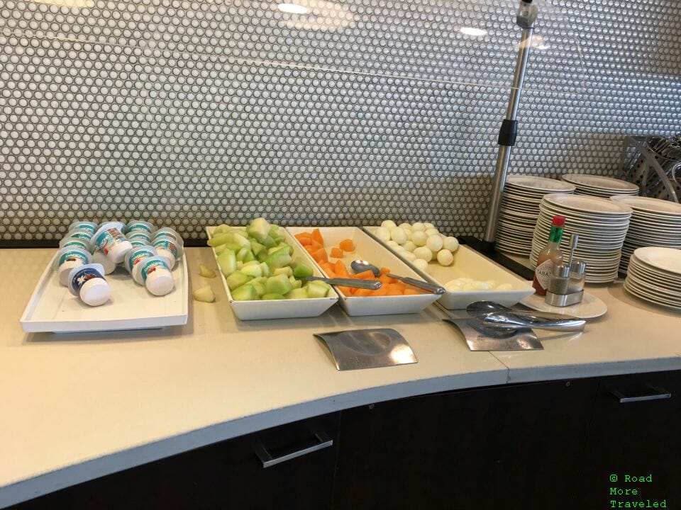 AC Maple Leaf Lounge YYZ Transborder breakfast items