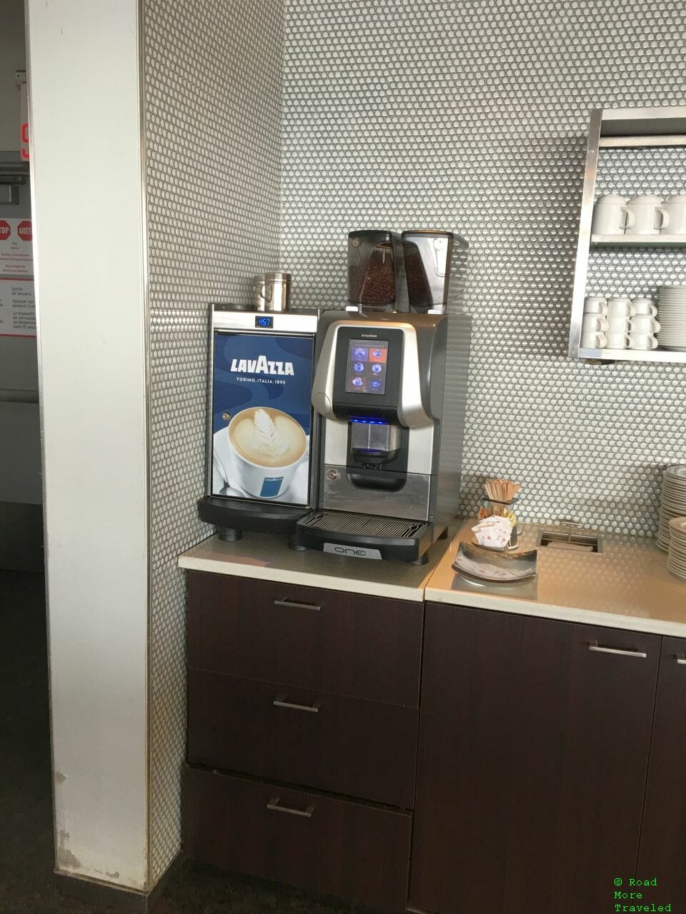 AC Maple Leaf Lounge YYZ Transborder coffee machine