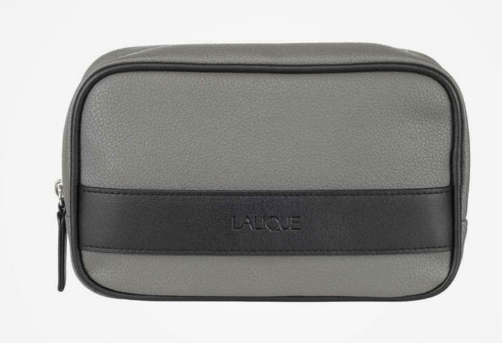 a grey and black bag