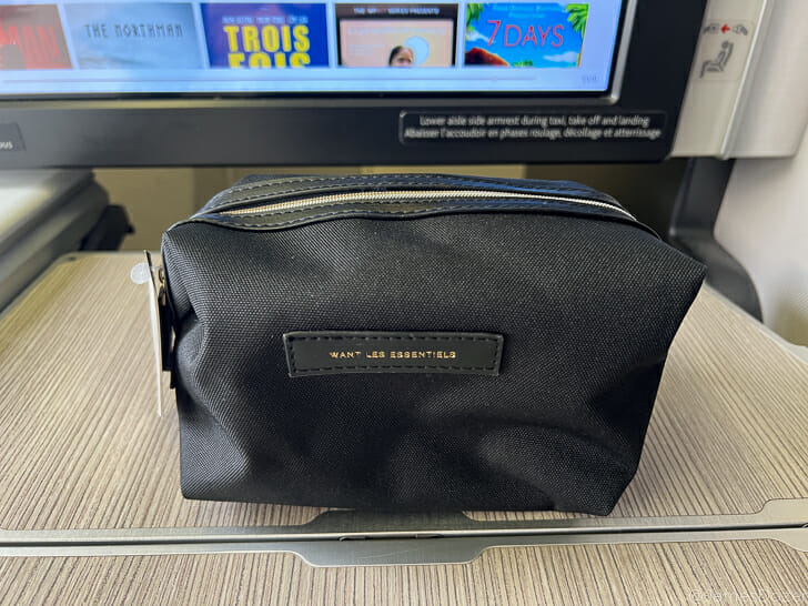 a black bag on a desk