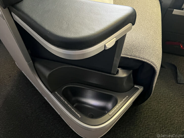 a arm rest of a car
