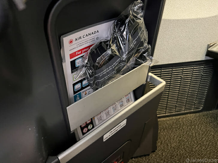 a plastic bag in a machine