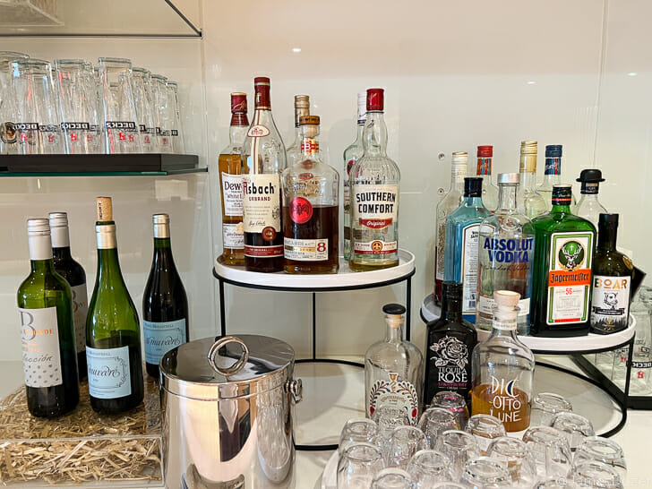 a group of bottles on a shelf