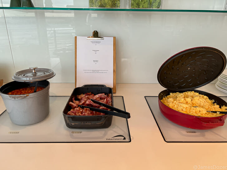a table with food on it