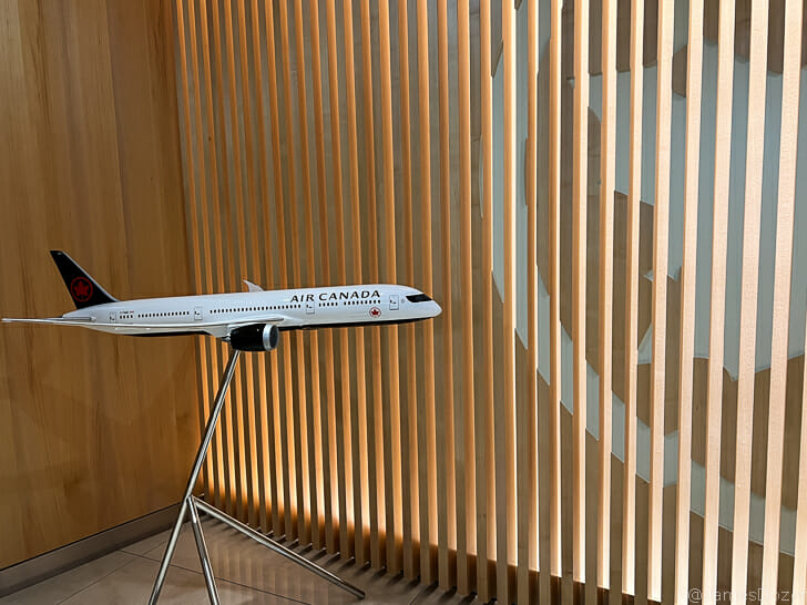 a model airplane on a stand