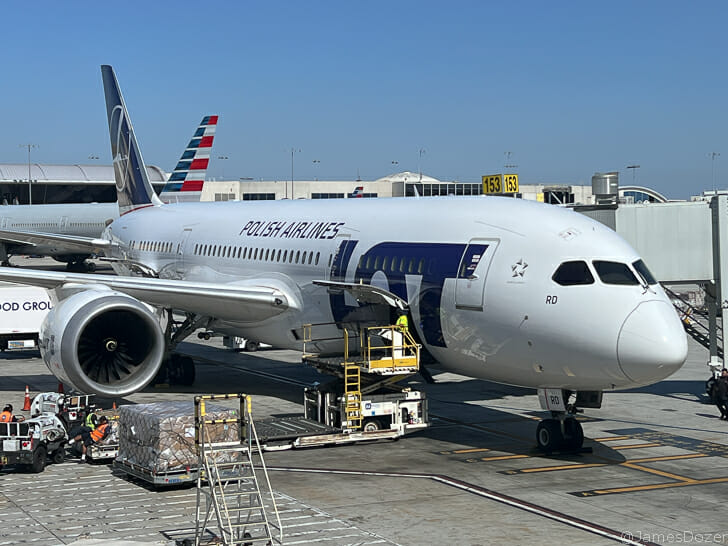a large airplane at an airport