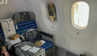 a seat in a plane