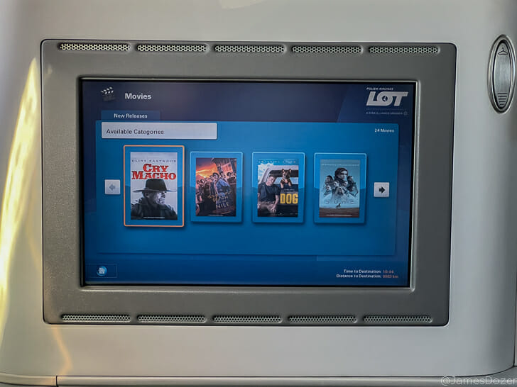a screen with a picture on it
