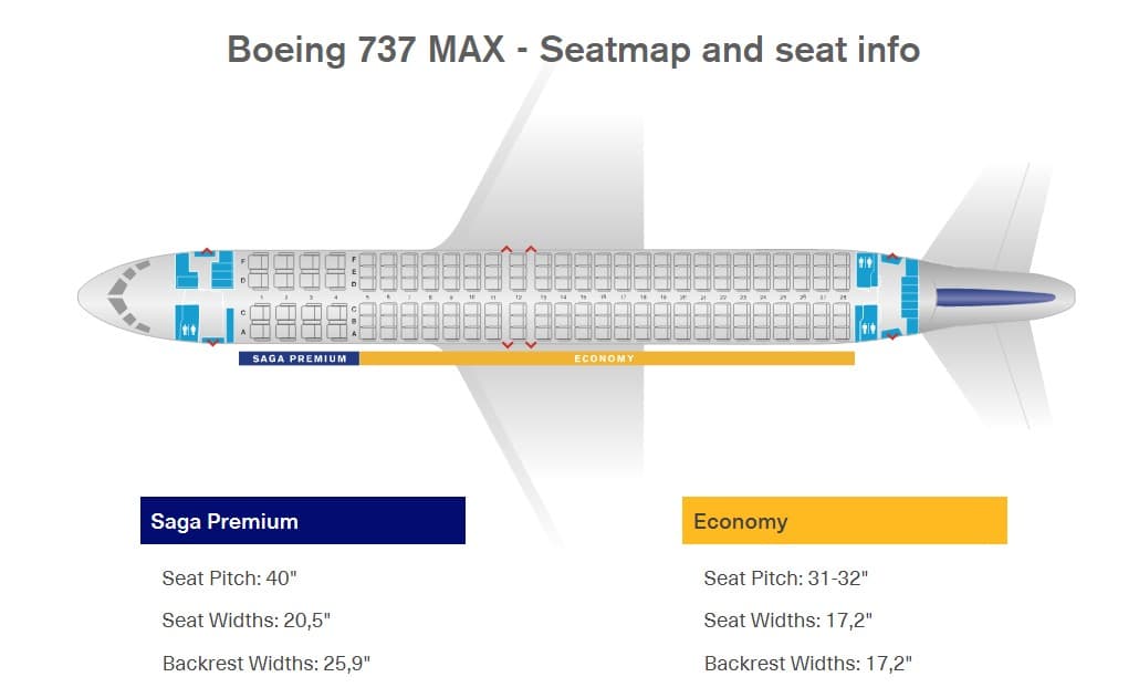 a plane seat map with seat seating