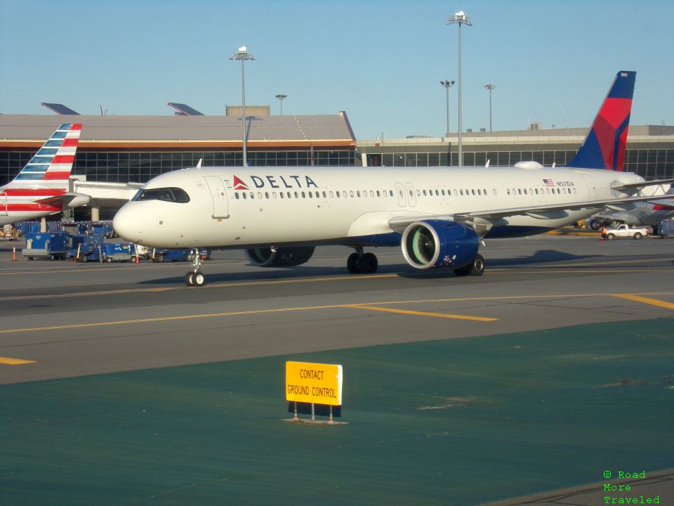 DL Airbus A220 at BOS