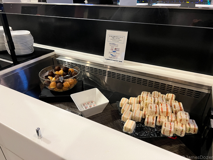 a tray of food on a counter
