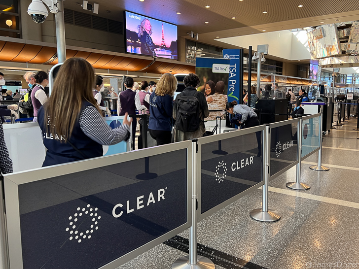 a group of people in an airport