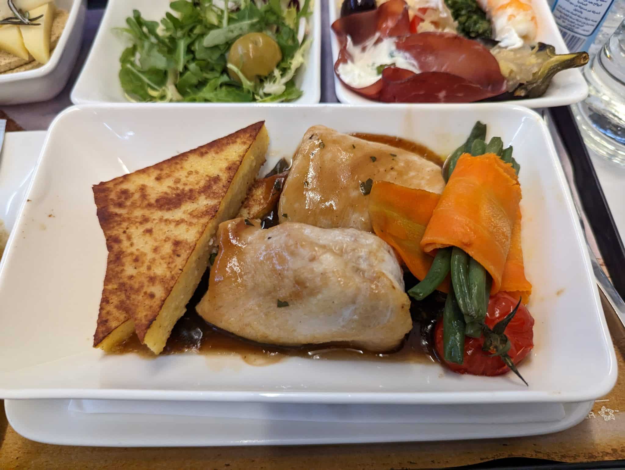 a plate of food on a table